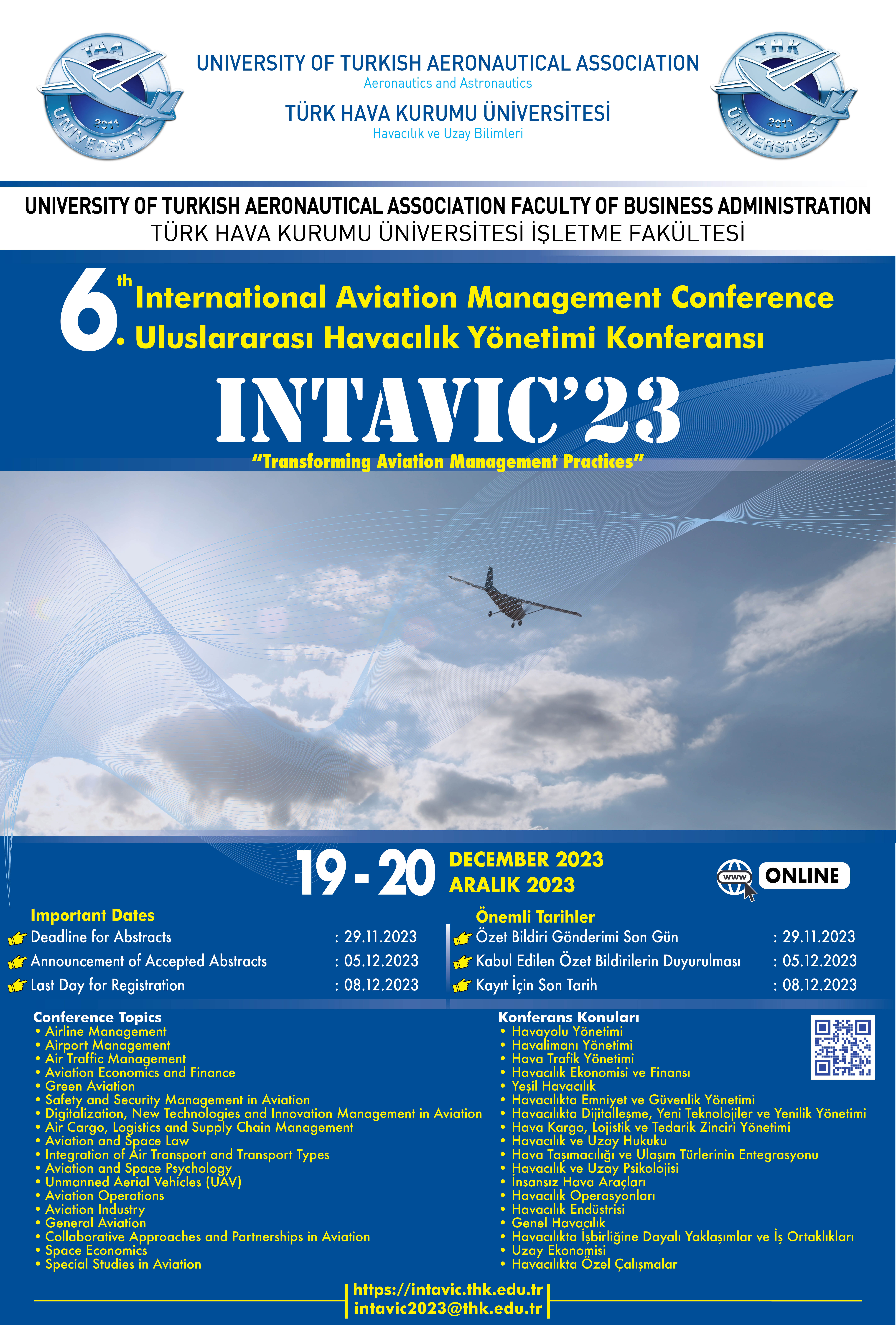 The 6th International Aviation Management Conference (INTAVIC'23)